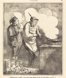 Tady je pár rozbitých vajec... od Honoré Daumier