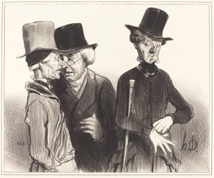 Tak! ty ses stal důchodcem, já doktorem, on... od Honoré Daumier