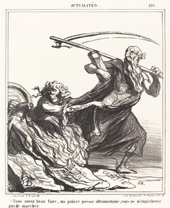 Ať děláš cokoli, můj ubohý tisk... od Honoré Daumier