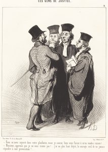 Urazil jsi mě ve svých prosbách... od Honoré Daumier