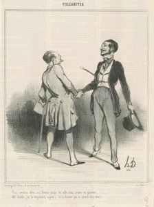 Přijdeš na večeři, moje žena večeří ve městě... od Honoré Daumier