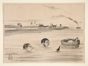 Plavba po St. Cloud od Honoré Daumier