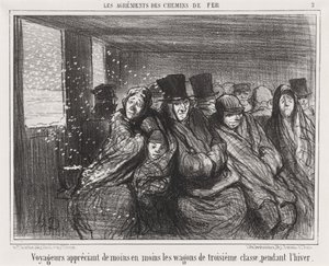 Cestovatelé stále méně milují vagony třetí třídy... od Honoré Daumier