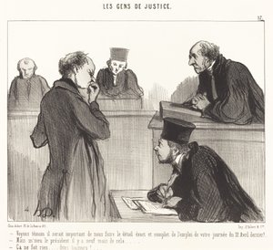 Vidět svědka by bylo důležité... od Honoré Daumier