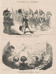 Pohled na pana Dupina jdoucího na schůzku od Honoré Daumier
