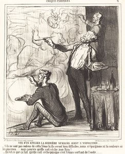 Pohled do dílny... před výstavou od Honoré Daumier