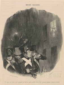 což dokazuje, že když děláme...hlídku... od Honoré Daumier