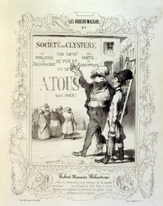 ilustrace o myšlenkách a legendách Philipon pod názvem Les Cent a Robert Macaire od Honoré Daumier