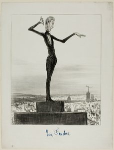 Návrh Charivari panu Léonu Faucherovi, jak se v budoucnu vyhnout telegrafickým omylům, deska 122 z Actualités od Honoré Victorin Daumier