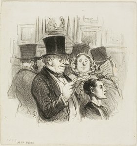 Návštěva salonu od Honoré Victorin Daumier