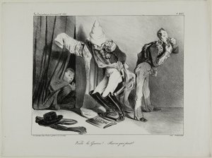 "Je to válka! ...Každý sám za sebe!," 460. tabulka od Honoré Victorin Daumier
