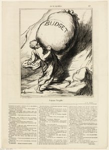 Stejně jako Sisyfos, deska 27 z Actualités od Honoré Victorin Daumier