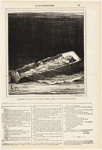 Mezitím stále trvají na tom, že nikdy nebyla lepší, talíř 183 z Actualités od Honoré Victorin Daumier