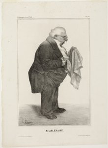 Mr. Arlépaire.., plate 280 from Célébrités de la Caricature od Honoré Victorin Daumier