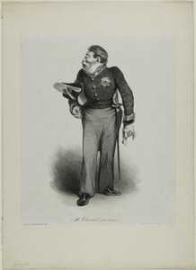 Pan Choiseul, (zvaný le Duc), štítek 502 od Honoré Victorin Daumier
