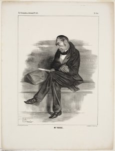Pan Guiz.., talíř 340 od Cartooning Celebrities od Honoré Victorin Daumier