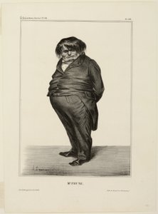 Mr. Prune, deska 288 z knihy Célébrités de la Caricature od Honoré Victorin Daumier