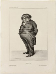 Mr. Prune, deska 288 z knihy Célébrités de la Caricature od Honoré Victorin Daumier
