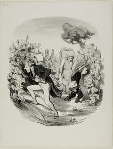 Oh Blast! ... hrozny letos opravdu nejsou dobré!, talíř 24 z Pastoralesu od Honoré Victorin Daumier