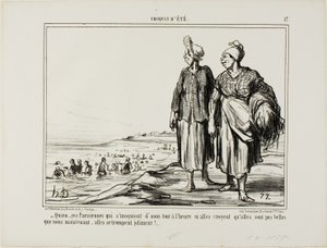 Quien...ty Pařížanky, které si z nás dělají legraci. od Honoré Victorin Daumier