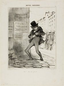 Okraden! Ulice s prázdnými kapsami..., deska 13 od Émotions Parisiens od Honoré Victorin Daumier