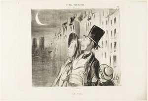 Pohled, deska 39 z Types Parisiens od Honoré Victorin Daumier