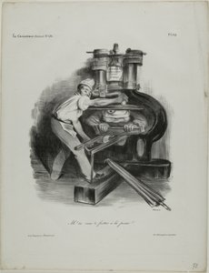 "Takže se chcete vměšovat do tisku!," talíř 319 od Honoré Victorin Daumier