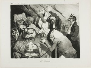 Pokušení, deska 453 od Honoré Victorin Daumier