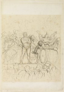 Vedlejší show (La Parade) od Honoré Victorin Daumier