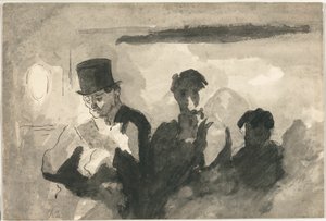 Vůz třetí třídy od Honoré Victorin Daumier