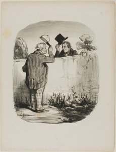 Dva dobří sousedé, deska 25 od Locataires Et Propriétaires od Honoré Victorin Daumier