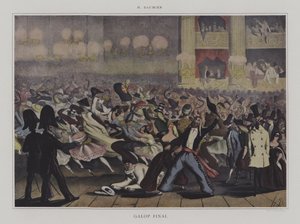 Galop Final (barevné lito) od Honore (after) Daumier