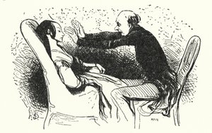hypnotizér (litho) od Honore (after) Daumier