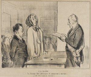 Na radnici... od Honoré Daumier