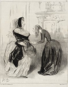 „Sbohem, má drahá Floro ... nezapomeňte ...“ od Honoré Daumier