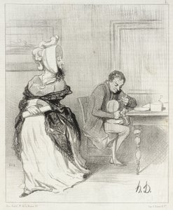 Sbohem, milý můj, jdu ke svým nakladatelům! ... od Honoré Daumier