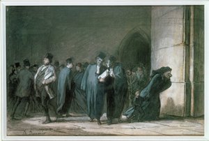 V paláci od Honore Daumier