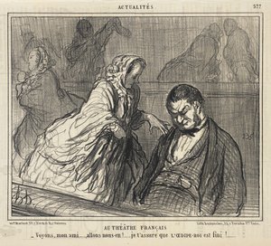 V Théâtre Français... od Honoré Daumier