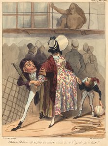 Bobonne... nedívej se na něj tolik! od Honoré Daumier