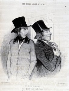 Kreslený film o stipendistech - od Daumiera, v „“ Charivari““ z 16.4.1844 od Honoré Daumier