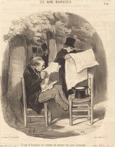 To, co se měšťák dohodl nazývat... rozptýlením od Honoré Daumier