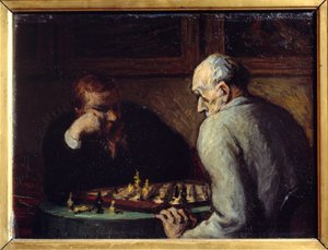 Šachisté od Honore Daumiera (1808-1879) 19. století od Honoré Daumier