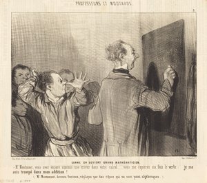 Jak se člověk stane velkým matematikem od Honoré Daumier