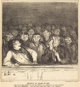 Úpadek dramatu v roce 1866 od Honoré Daumier