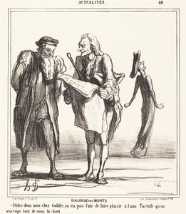 Dialog mrtvých od Honoré Daumier
