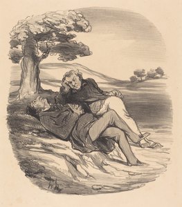 Sladký odpočinek vysloužilého železářství... od Honoré Daumier