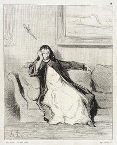 Peklo a zatracení!... Vypískána... Vypískána!!... Vypískána! od Honoré Daumier