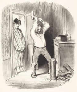 Je Bohu dovoleno... štípat dříví... od Honoré Daumier