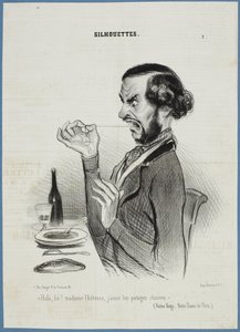 Počkejte! Slečno, dávám přednost zelenině hladce oholené. od Honoré Daumier