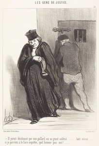 Zdá se... že můj chlapík je velký darebák... od Honoré Daumier